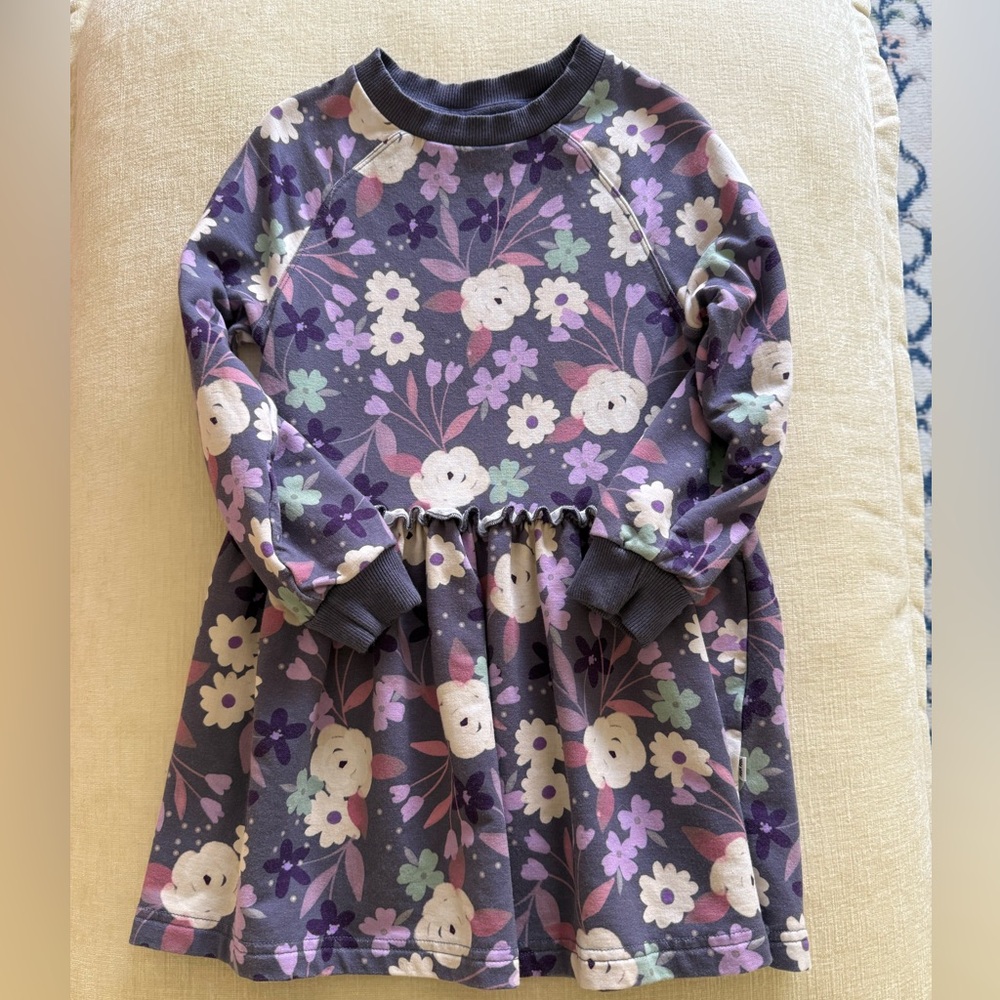 Little Sleepies Purple Floral Kids Dress